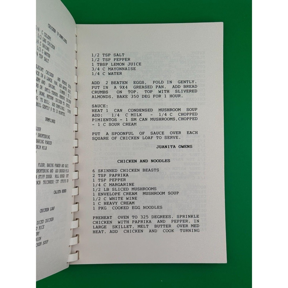 St. Anthony's Hospital Auxiliary Cookbook Amarillo TX 1990 Spiral Recipes - Picture 6 of 12
